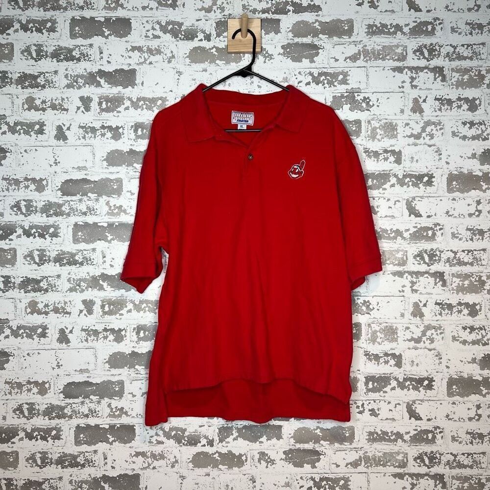 Vintage starter Cleveland Indians short sleeve polo